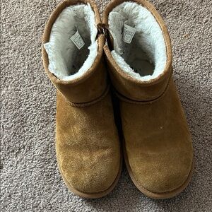 Koolaburra Tan Kids Boots with White Lining